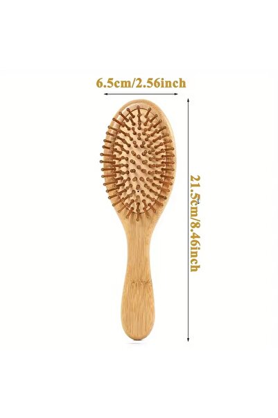 Choice Elliptical comb M Marseilis Natural bamboo paddle comb air cushion com...