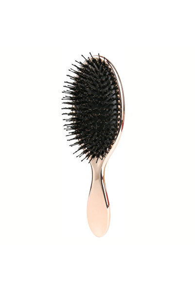 Choice فرشاة شعر فاخرة بلون الذهب الوردي والذهبي والفضي، مصنوعة من شعر الخنزي...