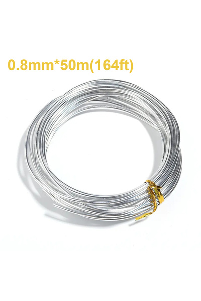 Choice Diameter 0.8mm 50m(164ft) 1 Roll Diameter 0.8mm Flexible Anodized Alum...