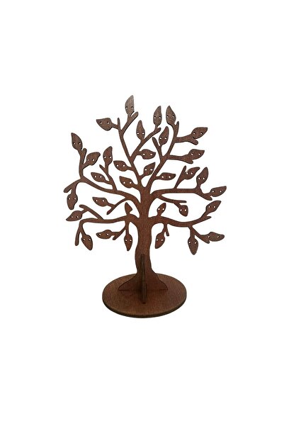 Choice brown Vintage Wooden Jewelry Rack Tree Shaped Earrings Necklace Bracel...