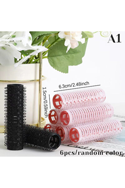 Choice 1.5cm 6pcs Hair Roller Set Self Grip Heatless Hairs Curler Different S...