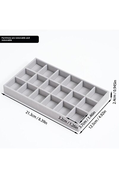 Choice A1 1PC 1pc Wood Velvet Jewelry Storage Box Bracelet Jewelry Display St...