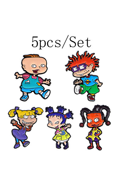 Choice 10 3-10pcs/Set Classic Cartoon Characters Enamel Pin Brooch for Woman ...