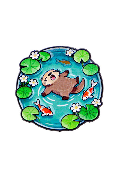 Choice 2 Pond Landscape Otter Duck Enamel Pin Frog Capybara Brooch Lapel Pin ...