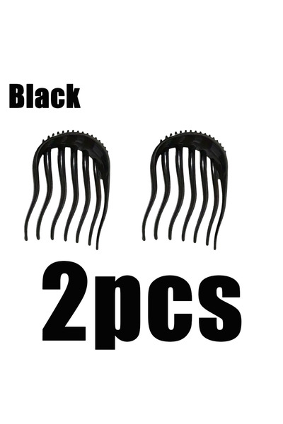 Choice Black 2pcs 1/2/4pcs Fluffy Hair Comb Simple Ponytail Hair Clips Ponyta...