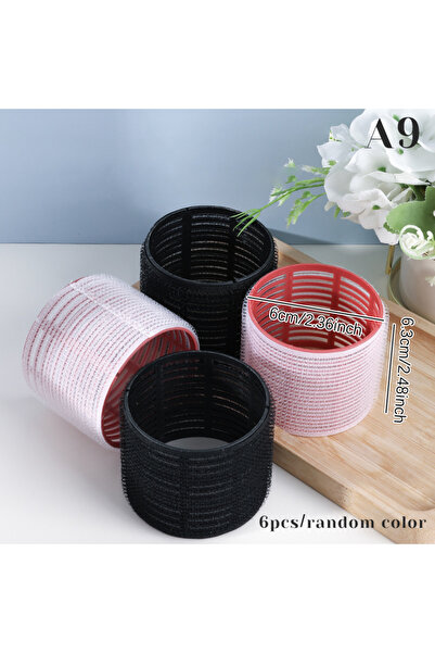 Choice 6cm 6pcs Hair Roller Set Self Grip Heatless Hairs Curler Different Siz...