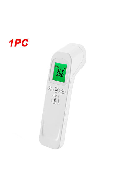 Choice1 مقياس حرارة رقمي بالأشعة تحت الحمراء طبي أبيض - قطعة واحدة - قياس سري...