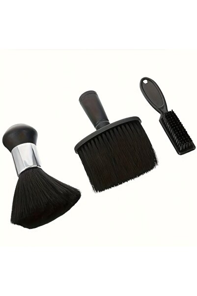 Choice black A 3pcs WANMEI Barber Brush Set Salon Hairdresser Clean Brushes N...
