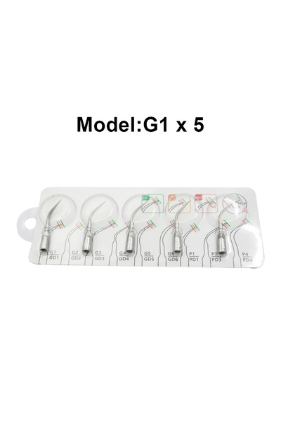 Choice1 G1-5PCS AG 5 قطع/عبوة رؤوس مكشطة الأسنان بالموجات فوق الصوتية، متوافق...