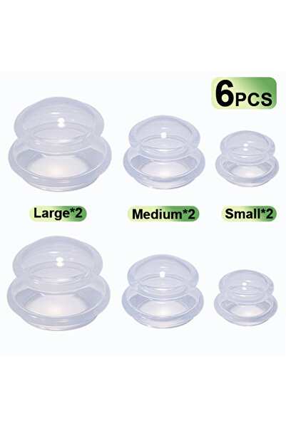 choice2 6PCS Ttransparent Grippopso 3/6 Pcs Cupping Kit for Massage Therapy 3...