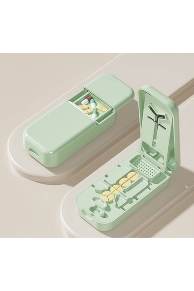 choice2 Green Professional Pill Cutter with Centering Device Safety Blade for...