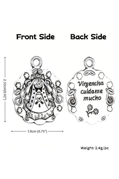 Choice Guadalupe 30Pcs Our Lady of Guadalupe Medal Charms Virgencita Cuídame ...