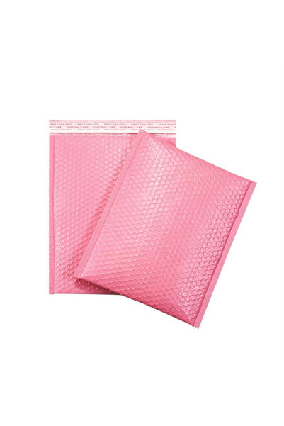 Choice 15x20cm-10pcs pink 10pcs Composite Pearlescent Film Bubble Bag Pink Ga...