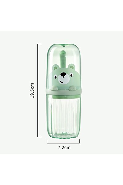 Choice Green Creative Cartoon Toothbrush Storage Box Children's Set Travel Mo...