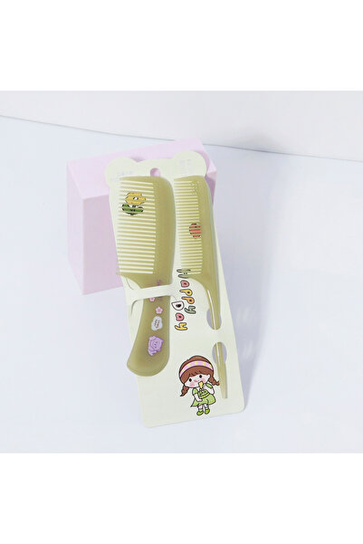 Choice مجموعة مشط KTXiongEJT-green مكونة من قطعتين، بتصميم حيوانات كرتونية، م...