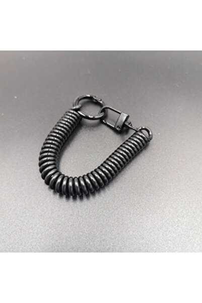 Choice Black IFYOUOO Candy Color Plastic Retractable Spring Keychain with Ant...