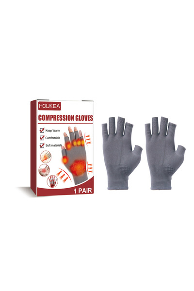 Choice 1pair boxed Half Finger Arthritis Gloves Relieve Rheumatoid Muscle Pai...
