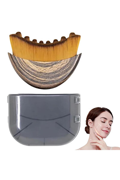 Choice فرشاة كونتور واحدة مع غطاء، فرشاة كونتور للوجه لتنشيط الجهاز اللمفاوي،...