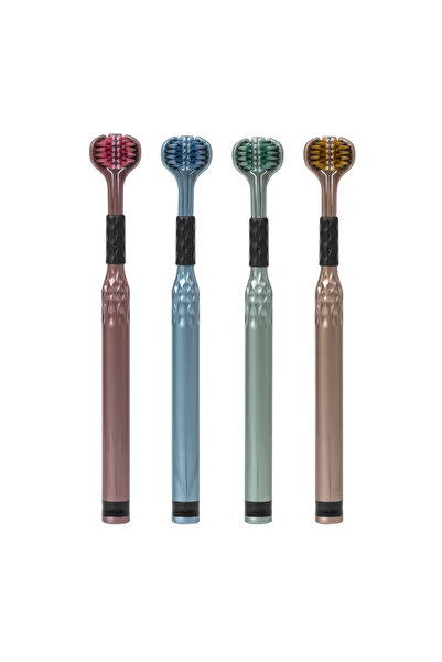 choice2 C773-AB-4pcs 3D Manual Toothbrush Three sided U-shaped Soft Toothbrus...