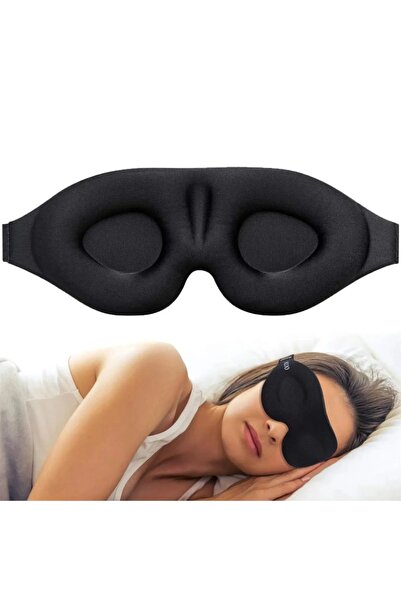 Choice 1pcs black 3D Eye Mask Adjustable Suitable for Men and Women with No P...