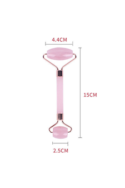 Choice Massage Roller 1Pc Pink Resin Jade Roller for Face - Jade Gua Sha Rose...