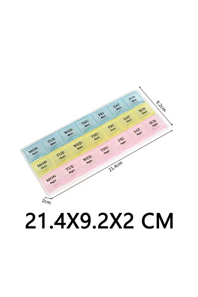 Choice item1 AiQUE Portable Travel Pill Box Cases Organizer 7 Days 21 Grids 3...