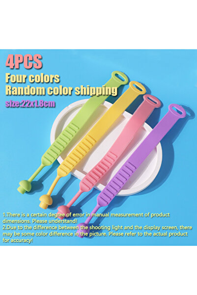 Choice 4 قطع من حلقات سحب غطاء المرحاض المصنوعة من السيليكون، صحية ومضادة للأ...