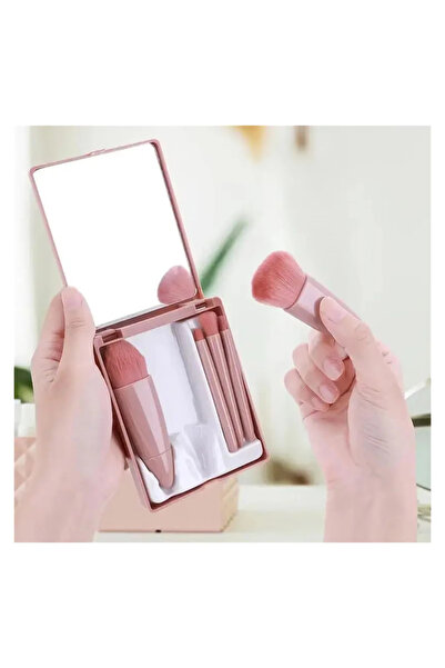 Choice pink 5pcs Mini Travel Size Makeup Brushes Set Complete Function Cosmet...