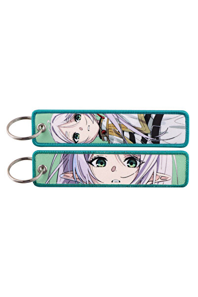 Choice Frieren Key Fobs-1 أنيمي Frieren الكرتون التطريز المفاتيح للدراجات الن...