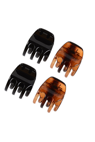 Choice 4 Pieces 4 Pack Hair Claw Clips 1.3 Inch Multicolor Medium Size Claws ...