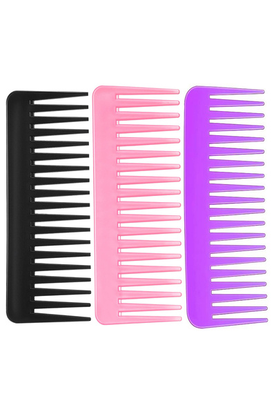 Choice MULTI 3Pcs Wide Tooth Comb and Large Hair Detangling Comb for Long Hai...