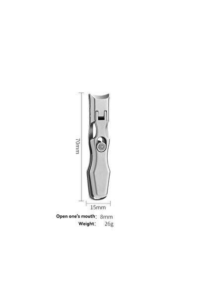 Choice6 مجموعة مقص أظافر فضي بفتحة كبيرة، مقص أظافر خاص للأظافر السميكة والصلبة،