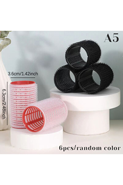 Choice 3.6cm 6pcs Hair Roller Set Self Grip Heatless Hairs Curler Different S...