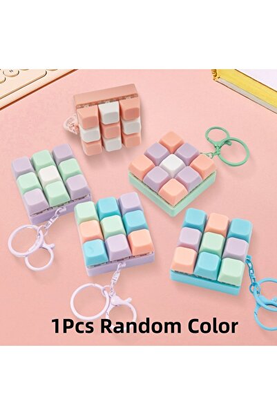 Choice B-1PCS Random Fidget Decompression 9 Keyboard Key Gift DIY Button Keyc...