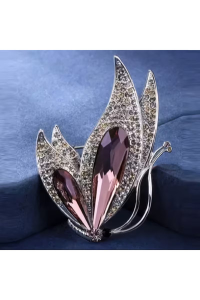 Choice بروش فراشة جديد من fgh، دبوس زخرفي مرصع بأحجار الراين بألوان عشوائية، ...