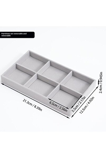 Choice A4 1PC 1pc Wood Velvet Jewelry Storage Box Bracelet Jewelry Display St...