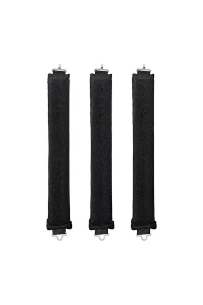 Choice 3pcs Black Heatless Hair Curling Rod Headband No Heat Soft Flexi Rolle...