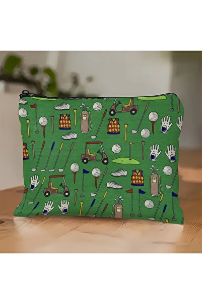 Choice A A Golf-themed makeup bag - cute multifunctional zipper bag, jewelry ...