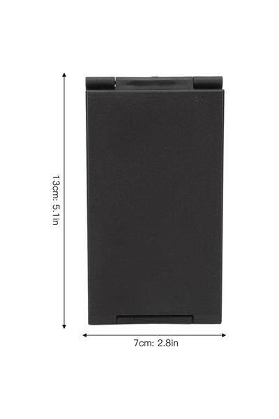 Choice Black 1PC 4 Way Mirror 360 Degree Handheld Desktop Portable Foldable M...