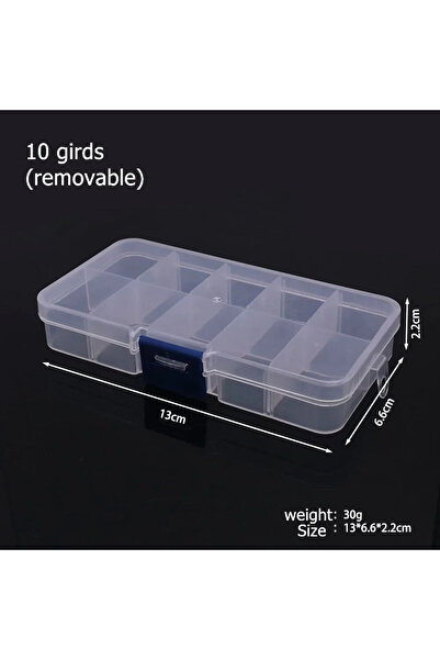 Choice 10 grids removable 6–32 Compartment Plastic Storage Organizer Box for ...