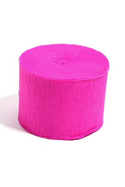 Choice7 لفة واحدة من ورق كريب الملون، لون وردي فاقع، 25 متر، 18 لونًا، 4.5 × ...