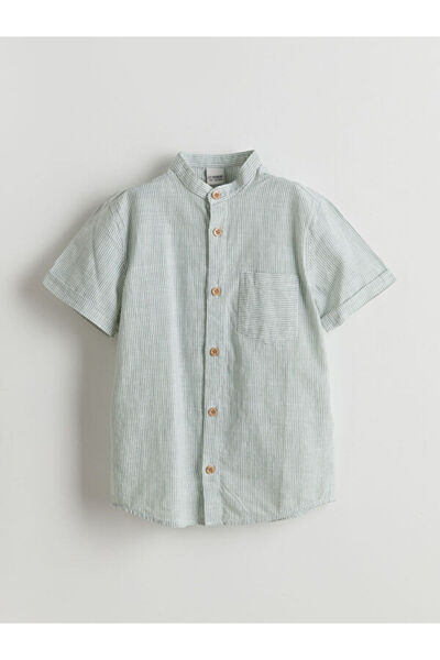 LC Waikiki منتجات فريزن ستور التي لا مثيل لها I قميص للأولاد بياقة روبا مخططة