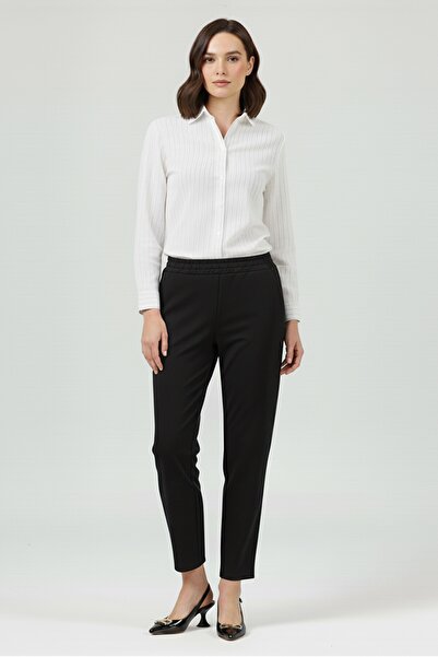 EMA\T Black Relaxed Fit Jersey Trousers