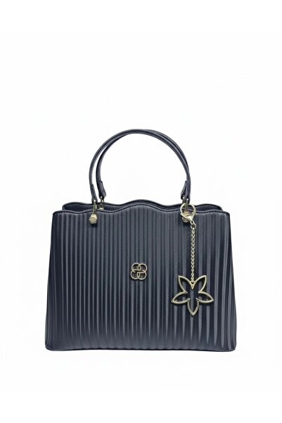 Arvelia Μαύρη γυναικεία πλισέ τσάντα χειρός και ώμου