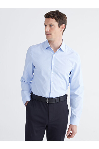 LC Waikiki Ανδρικό ριγέ πουκάμισο σε μπλε χρώμα από το κατάστημα GiyÇık