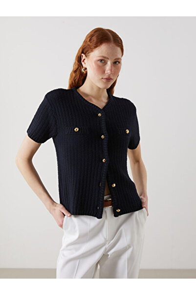 LC Waikiki Rmz Gi̇yi̇m Farkiyla V Dikim Women's Knitwear Cardigan