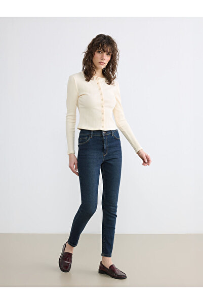 LC Waikiki YK PLUS Γυναικείο τζιν παντελόνι με ψηλή μέση και σούπερ στενή εφα...