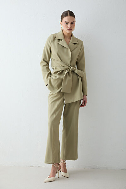 Melike Tatar Tied Jacket Suit 32-2656