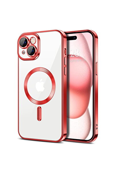 Techsuit iPhone 16 Plus Case - Luxury Crystal MagSafe - Red