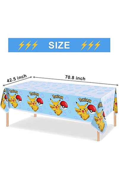 Choice كما هو موضح، مفرش طاولة بتصميم بوكيمون، زينة لحفلات أعياد الميلاد، مفر...
